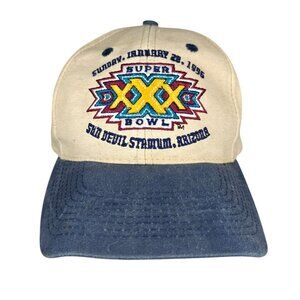 Vtg Super Bowl XXX Hat Cowboys Steelers Adjustable Strapback Sun Devil Stadium